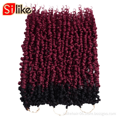 Passion Twist Hair 18 inch 6 packs Water Wave Crochet Braids Long Inch Crochet Braids Hair Water Wave for Passion Twist Braiding